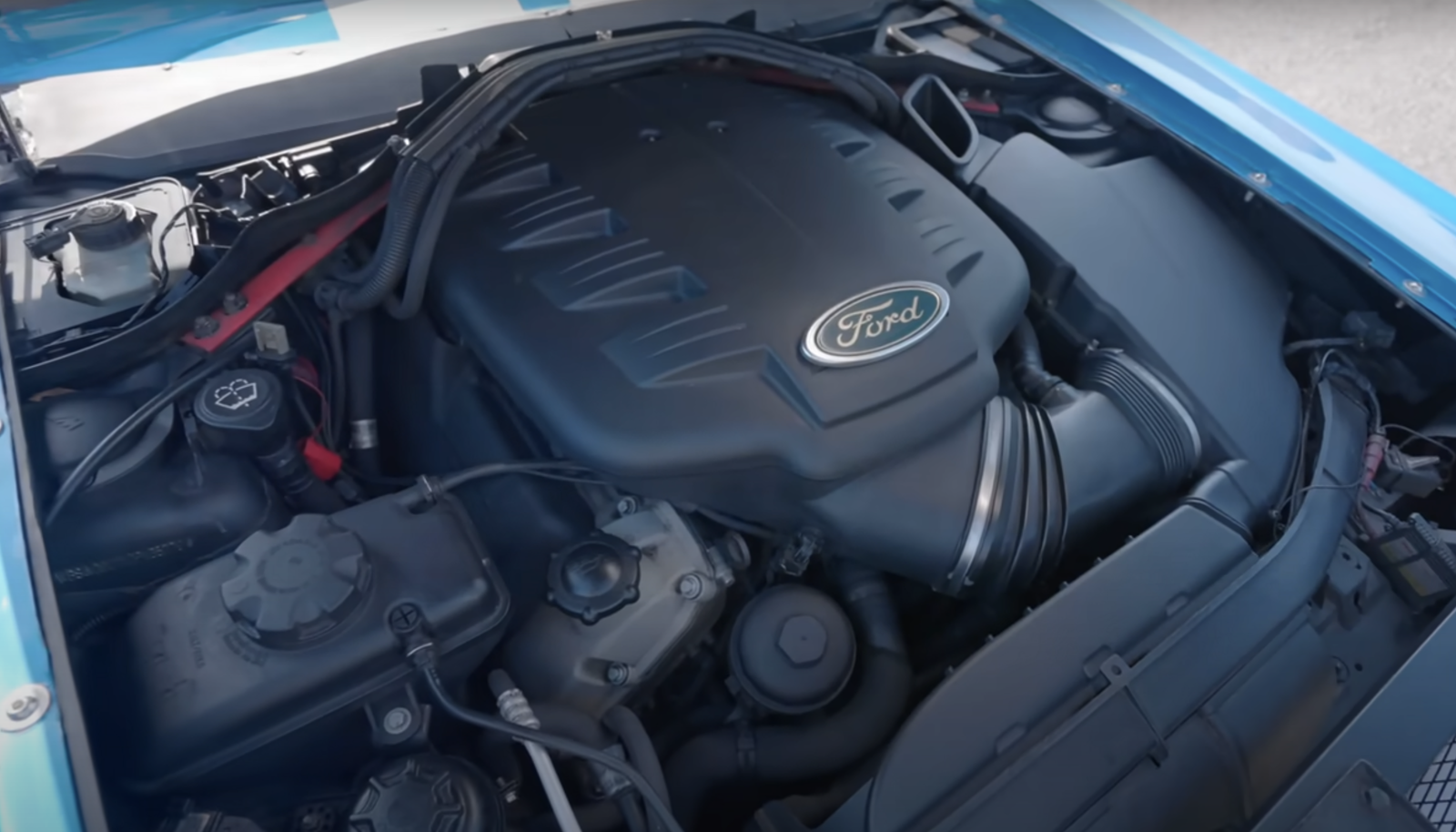 Ford Mustang with BMW M3 engine - engine bay